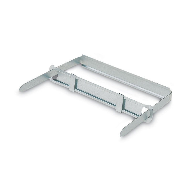 ACCO Standard Two-Piece Two-Prong Paper Fastener Base and Compressor Sets, 3.5" Capacity, 8.5" Center to Center, Silver, 50/Box