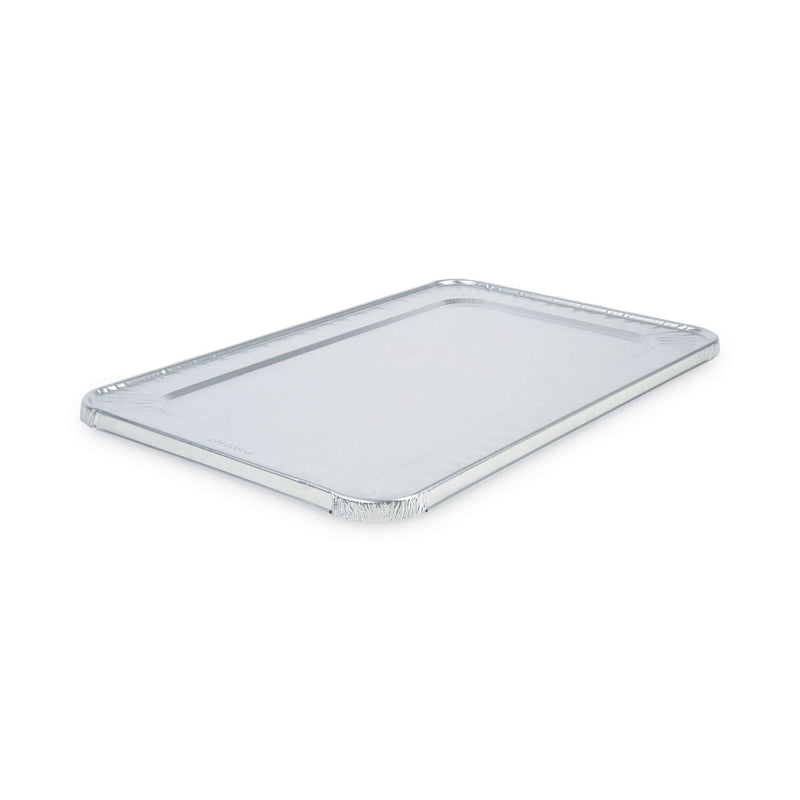 Boardwalk Aluminum Steam Table Pan Lids, Fits Full-Size Pan, Deep,12.88 x 20.81 x 0.63, 50/Carton