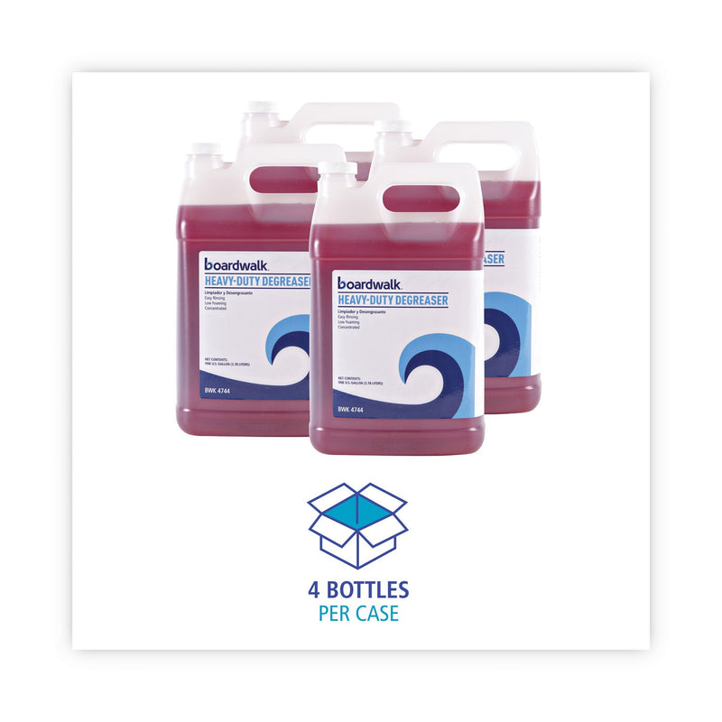 Boardwalk Heavy-Duty Degreaser, 1 Gallon Bottle, 4/Carton