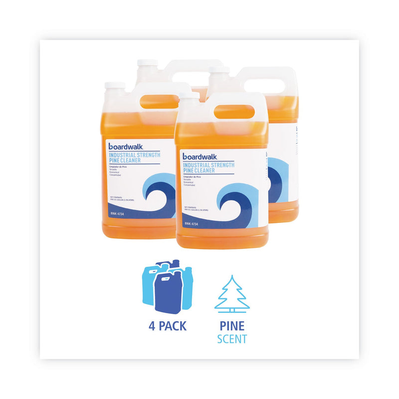 Boardwalk Industrial Strength Pine Cleaner, 1 gal Bottle, 4/Carton
