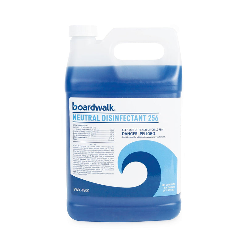 Boardwalk Neutral Disinfectant, Floral Scent, 1 gal Bottle, 4/Carton
