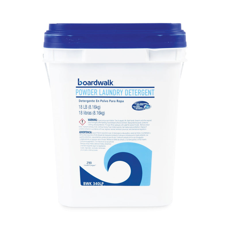 Boardwalk Laundry Detergent Powder, Crisp Clean Scent, 18 lb Pail