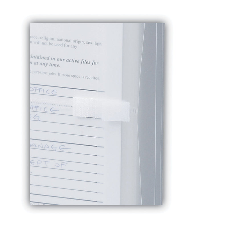 Smead Poly Side-Load Envelopes, Fold-Over Closure, 9.75 x 11.63, Clear, 5/Pack
