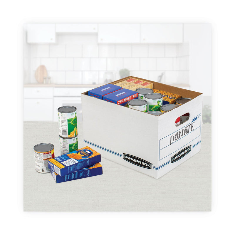 Bankers Box STOR/FILE Basic-Duty Storage Boxes, Letter/Legal Files, 12.5" x 16.25" x 10.5", Kraft/Green, 12/Carton