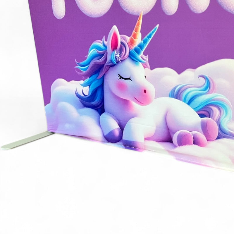 Four Ever Young Fabric Arch Cover - 4th Birthday Party Decor