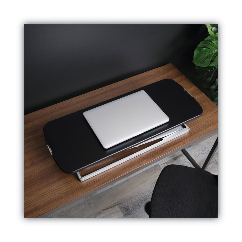 Alera AdaptivErgo Laptop Lifting Workstation, 31.25" x 12.63" x 1.38" to 16", Black/Silver