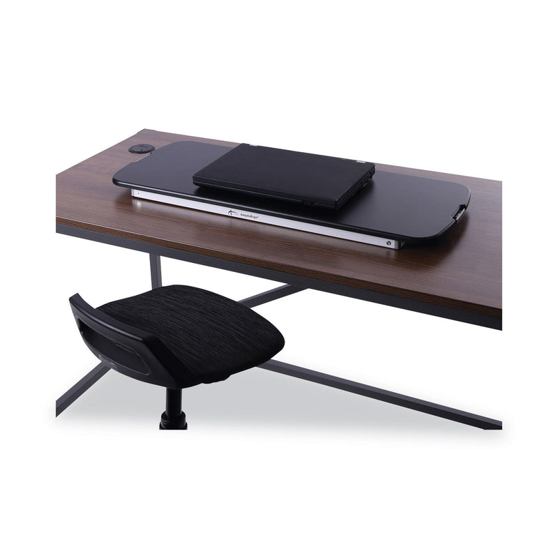 Alera AdaptivErgo Laptop Lifting Workstation, 31.25" x 12.63" x 1.38" to 16", Black/Silver