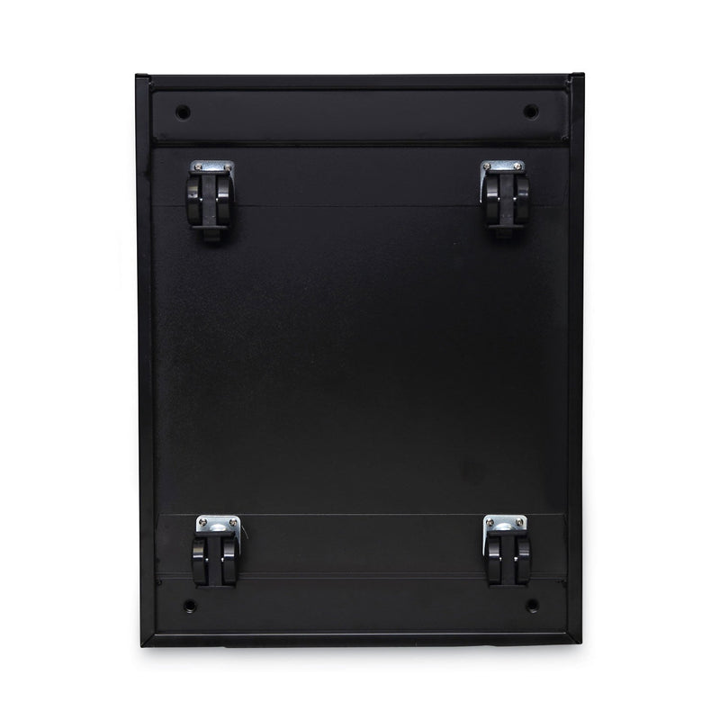 Alera File Pedestal, Left or Right, 3-Drawers: Box/Box/File, Legal/Letter, Black, 14.96" x 19.29" x 27.75"