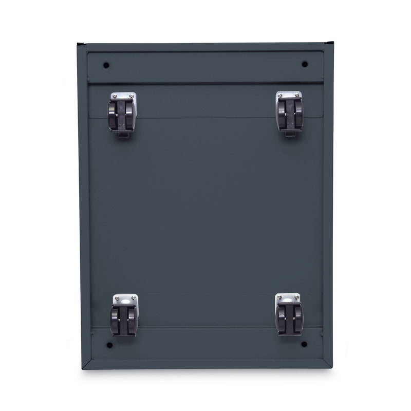 Alera File Pedestal, Left or Right, 3-Drawers: Box/Box/File, Legal/Letter, Charcoal, 14.96" x 19.29" x 27.75"