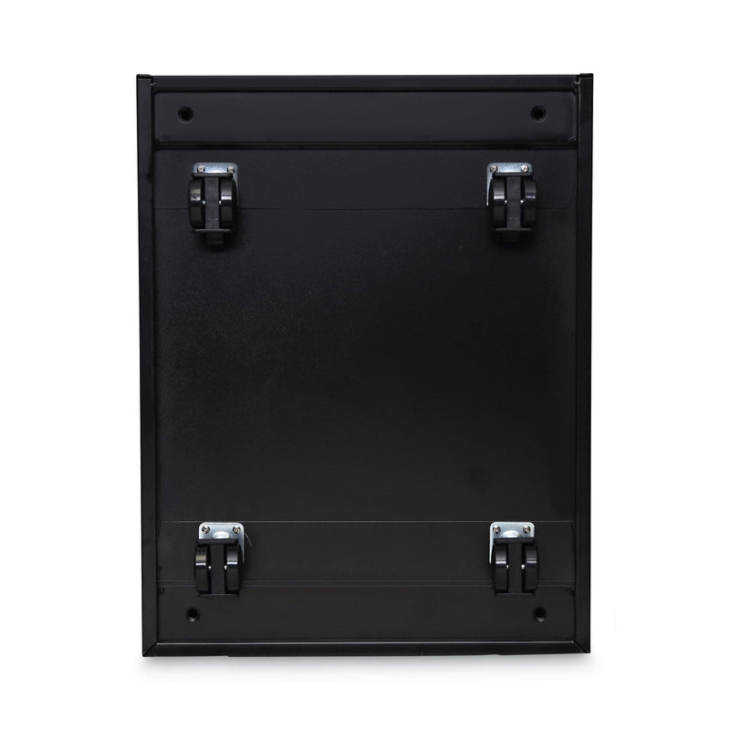 Alera File Pedestal, Left or Right, 2-Drawers: Box/File, Legal/Letter, Black, 14.96" x 19.29" x 21.65"