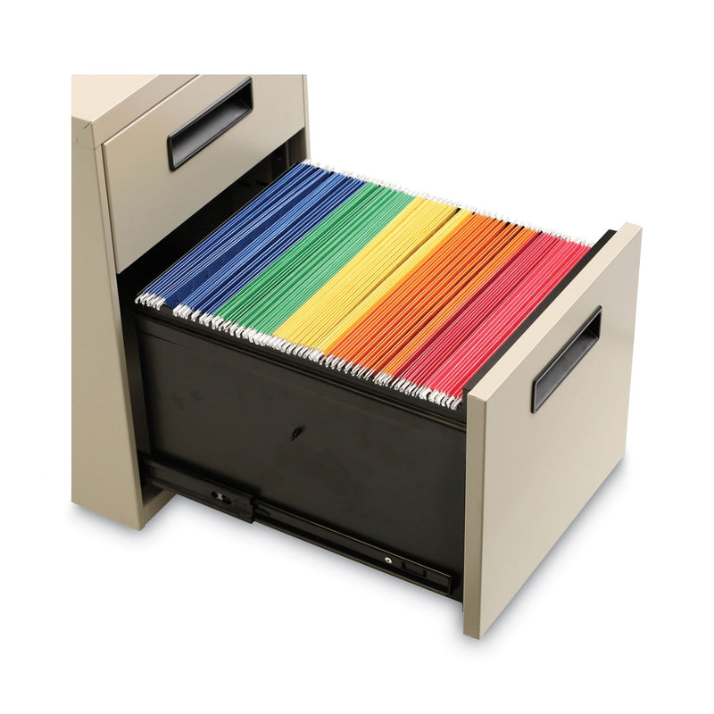Alera File Pedestal, Left or Right, 2-Drawers: Box/File, Legal/Letter, Putty, 14.96" x 19.29" x 21.65"
