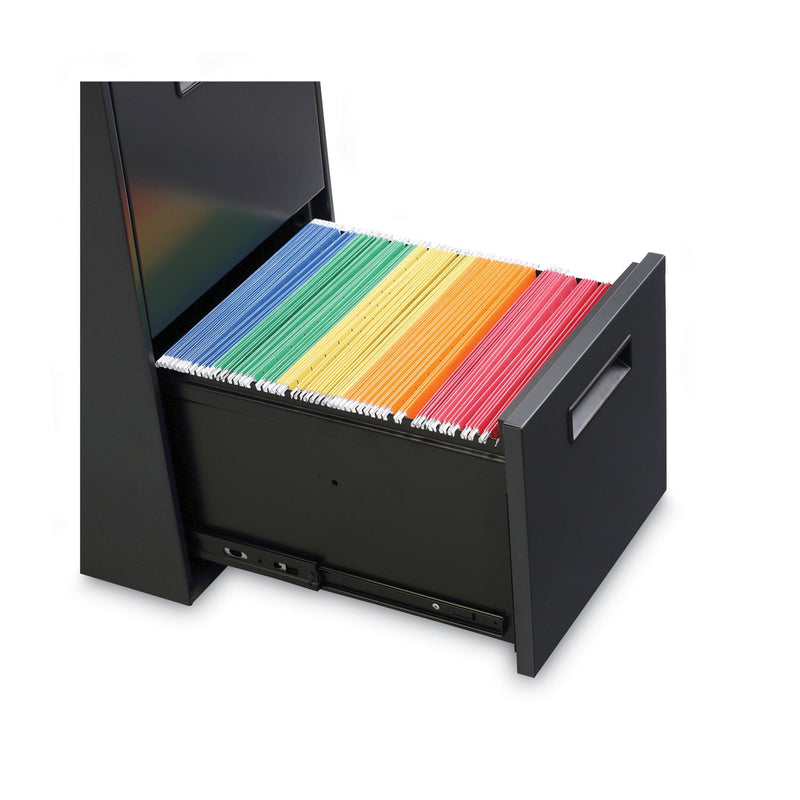 Alera File Pedestal, Left or Right, 2 Legal/Letter-Size File Drawers, Charcoal, 14.96" x 19.29" x 27.75"