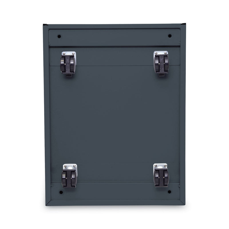 Alera File Pedestal, Left or Right, 2 Legal/Letter-Size File Drawers, Charcoal, 14.96" x 19.29" x 27.75"