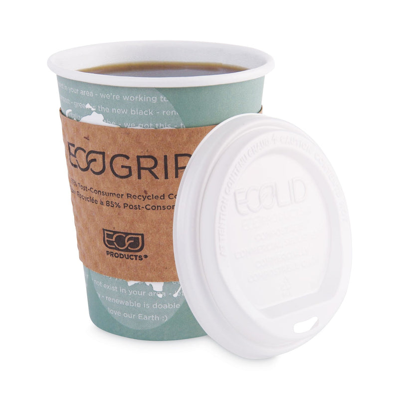 Eco-Products World Art Renewable and Compostable Hot Cups, 12 oz, 50/Pack, 20 Packs/Carton