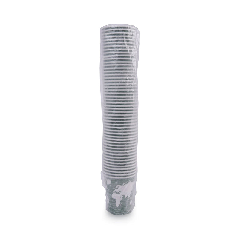 Eco-Products World Art Renewable and Compostable Hot Cups, 12 oz, Gray, 50/Pack