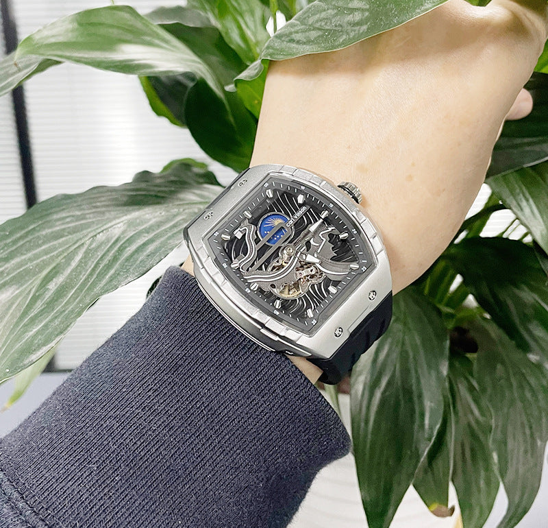 Men's Luminous Waterproof Skeleton Watch