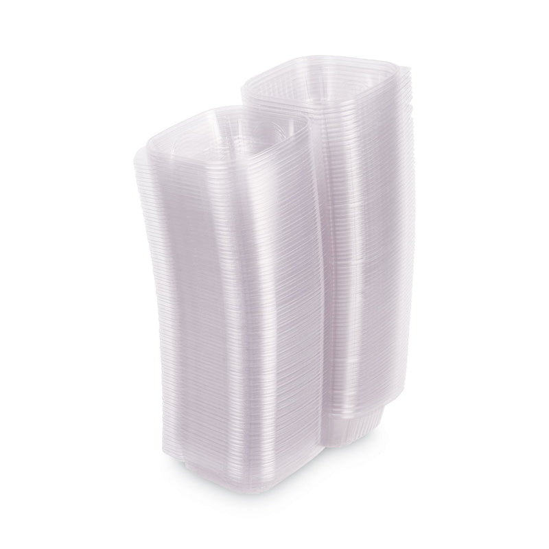 Eco-Products Clear Clamshell Hinged Food Containers, 6 x 6 x 3, Plastic, 80/Pack, 3 Packs/Carton