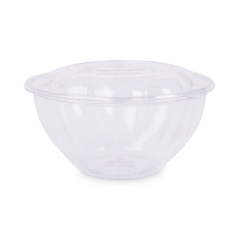 Eco-Products Renewable and Compostable Salad Bowls with Lids, 32 oz, Clear, Plastic, 50/Pack, 3 Packs/Carton