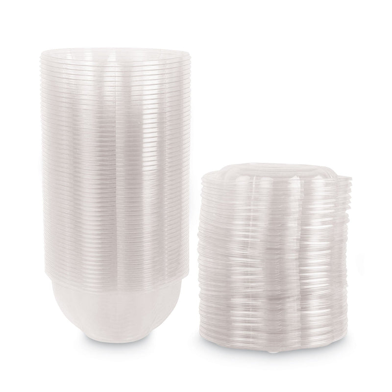 Eco-Products Renewable and Compostable Salad Bowls with Lids, 32 oz, Clear, Plastic, 50/Pack, 3 Packs/Carton