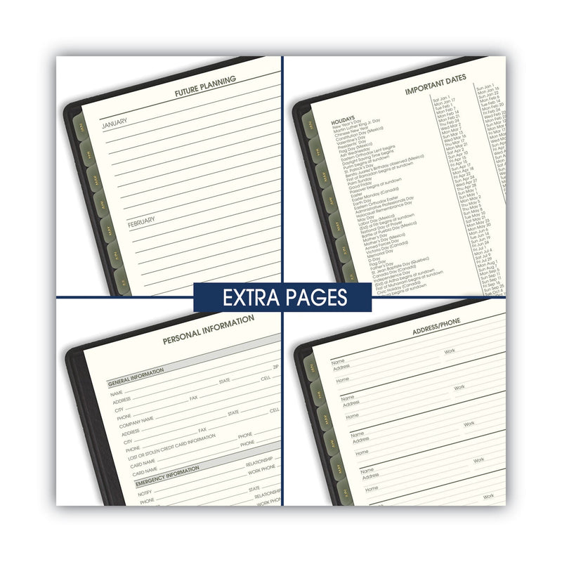 AT-A-GLANCE Recycled Monthly Planner, 11 x 9, Black Cover, 13-Month (Jan to Jan): 2023 to 2024