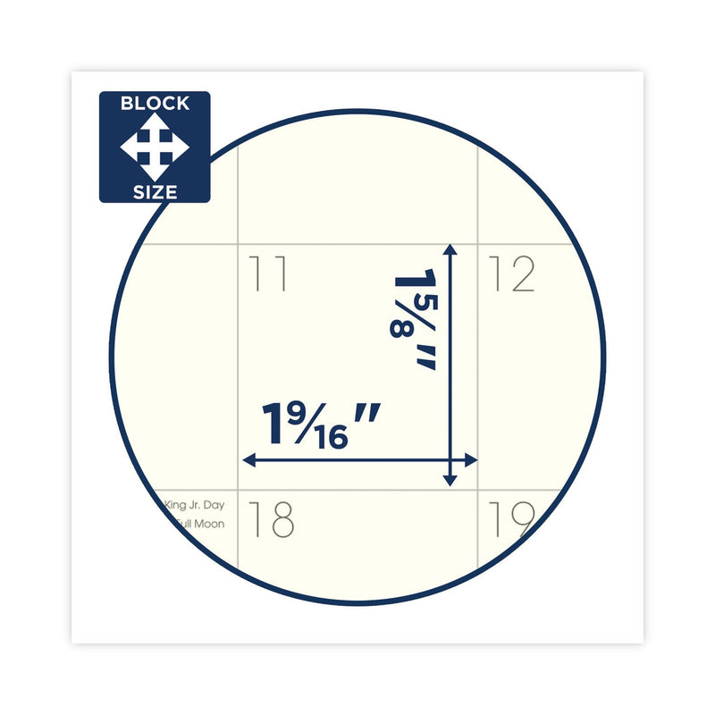 AT-A-GLANCE Recycled Monthly Planner with Perforated Memo Section, 8.75 x 7, Black Cover, 12-Month (Jan to Dec): 2023
