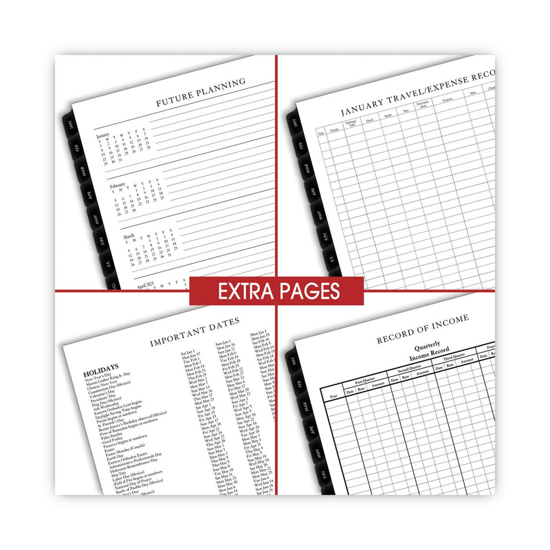 AT-A-GLANCE Executive Weekly/Monthly Planner Refill with Hourly Appointments, 8.75 x 6.88, White Sheets, 13-Month (Jan-Jan): 2023 to 2024