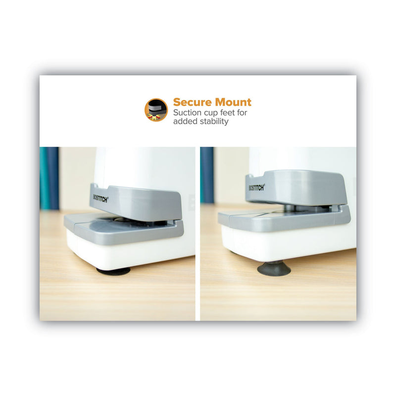 Bostitch Impulse 30 Electric Stapler, 30-Sheet Capacity, White