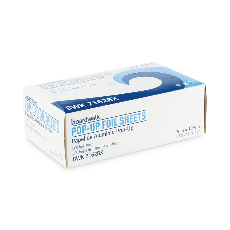 Boardwalk Standard Aluminum Foil Pop-Up Sheets, 9 x 10.75, 500/Box