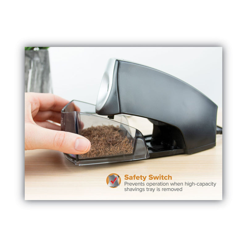 Bostitch Personal Electric Pencil Sharpener, AC-Powered, 4.25 x 8.4 x 4, Black