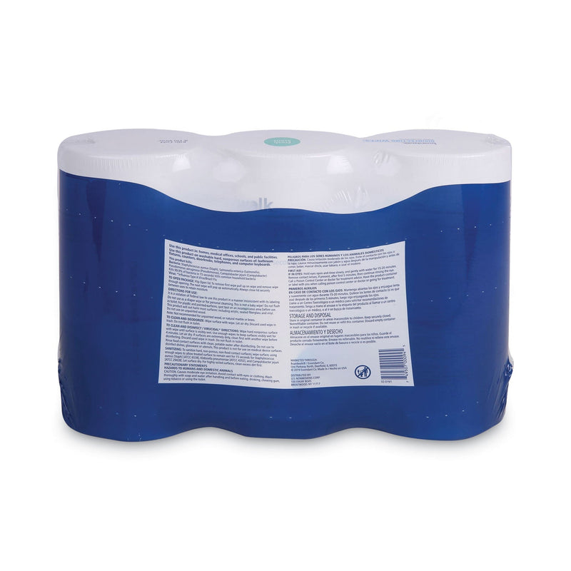Boardwalk Disinfecting Wipes, 7 x 8, Fresh Scent, 75/Canister, 3 Canisters/Pack