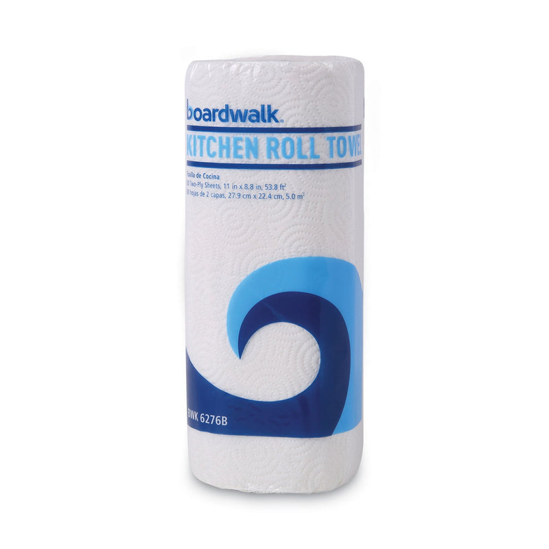 Boardwalk Kitchen Roll Towel, 2-Ply, 11 x 8, White, 80/Roll, 30 Rolls/Carton