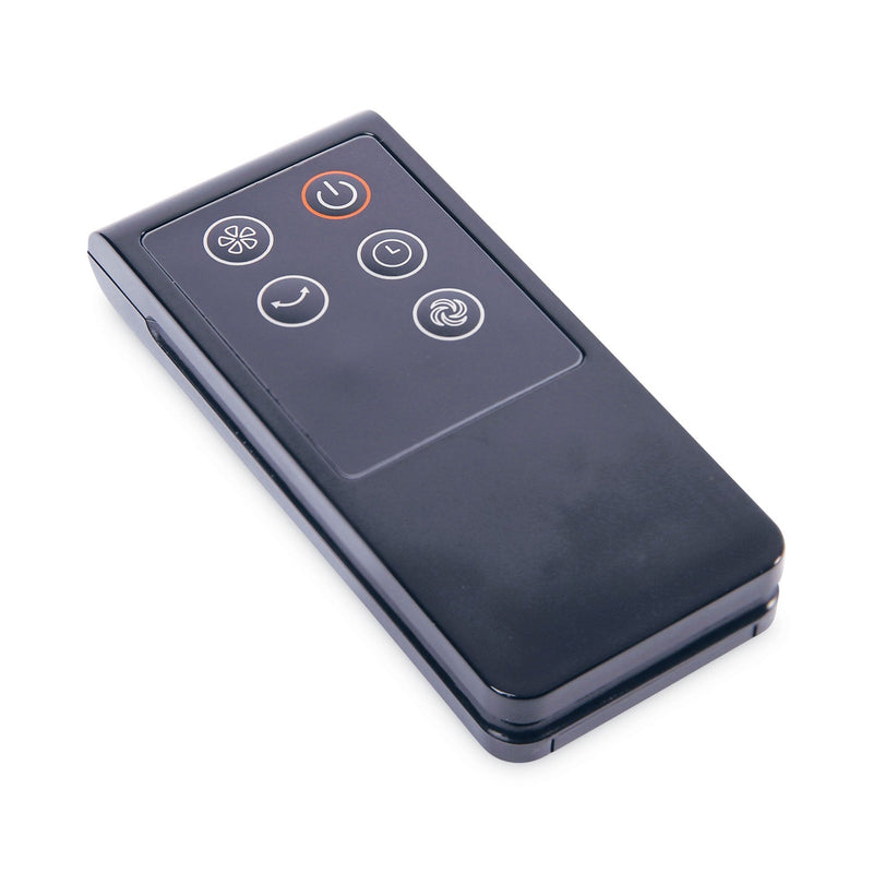 Alera 36" 3-Speed Oscillating Tower Fan with Remote Control, Plastic, Black