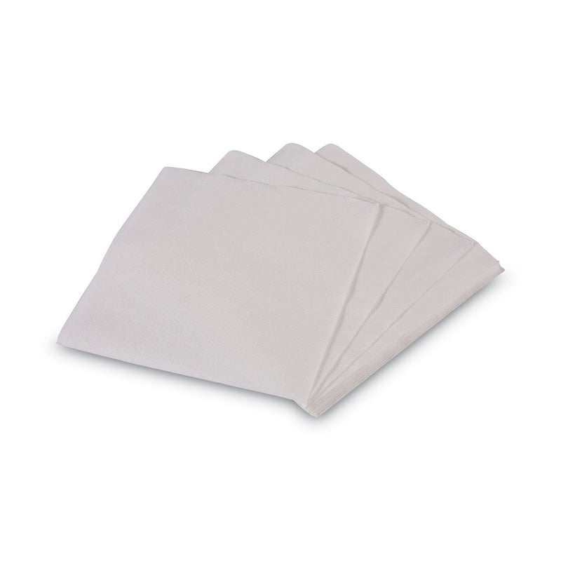 Boardwalk 1/4-Fold Lunch Napkins, 1-Ply, 12" x 12", White, 6000/Carton