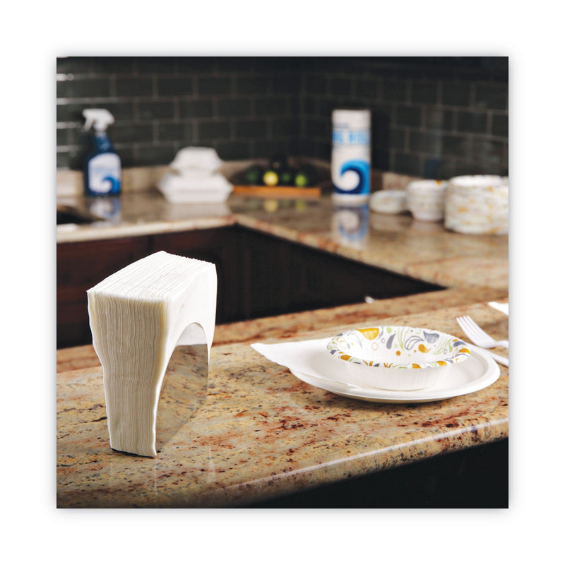 Boardwalk 1/4-Fold Lunch Napkins, 1-Ply, 12" x 12", White, 6000/Carton