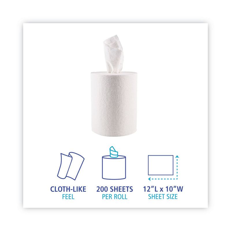 Boardwalk DRC Wipers, Centerpull, 10 x 12, White, 200/Carton