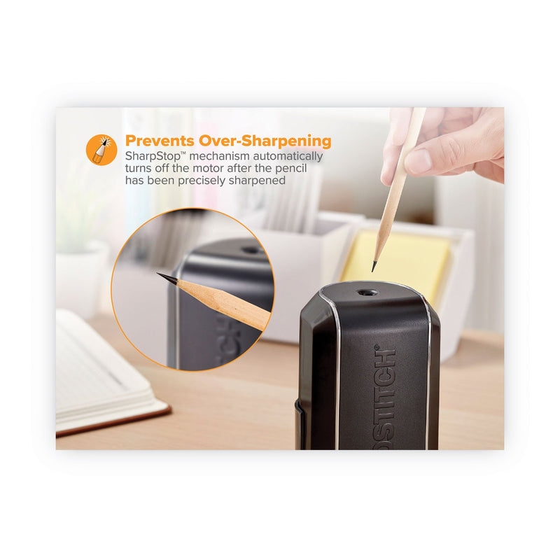 Bostitch Vertical Electric Pencil Sharpener, AC-Powered, 4.5 x 3.75 x 5.5, Black