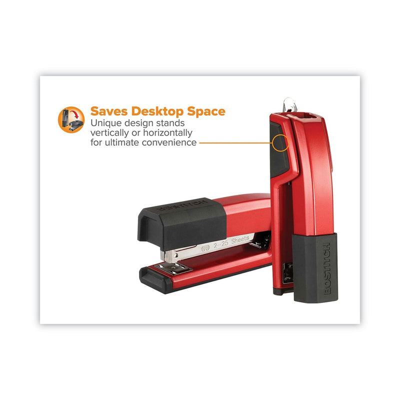 Bostitch Epic Stapler, 25-Sheet Capacity, Red