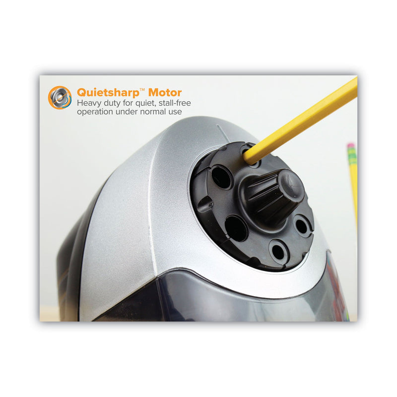 Bostitch Super Pro 6 Commercial Electric Pencil Sharpener, AC-Powered, 6.13 x 10.69 x 9, Gray/Black