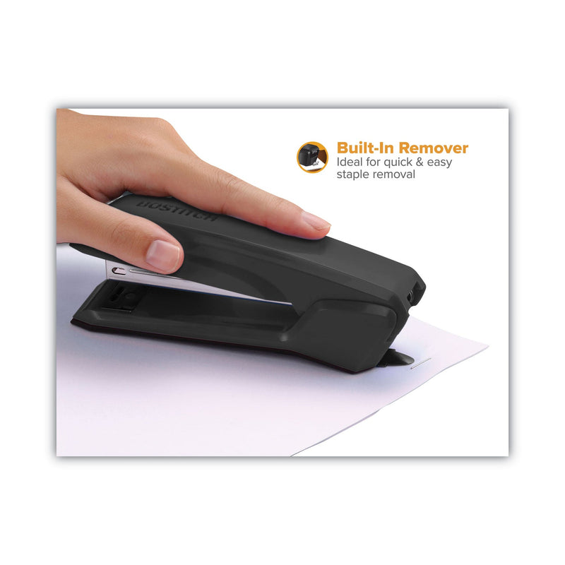 Bostitch Ascend Stapler, 20-Sheet Capacity, Black