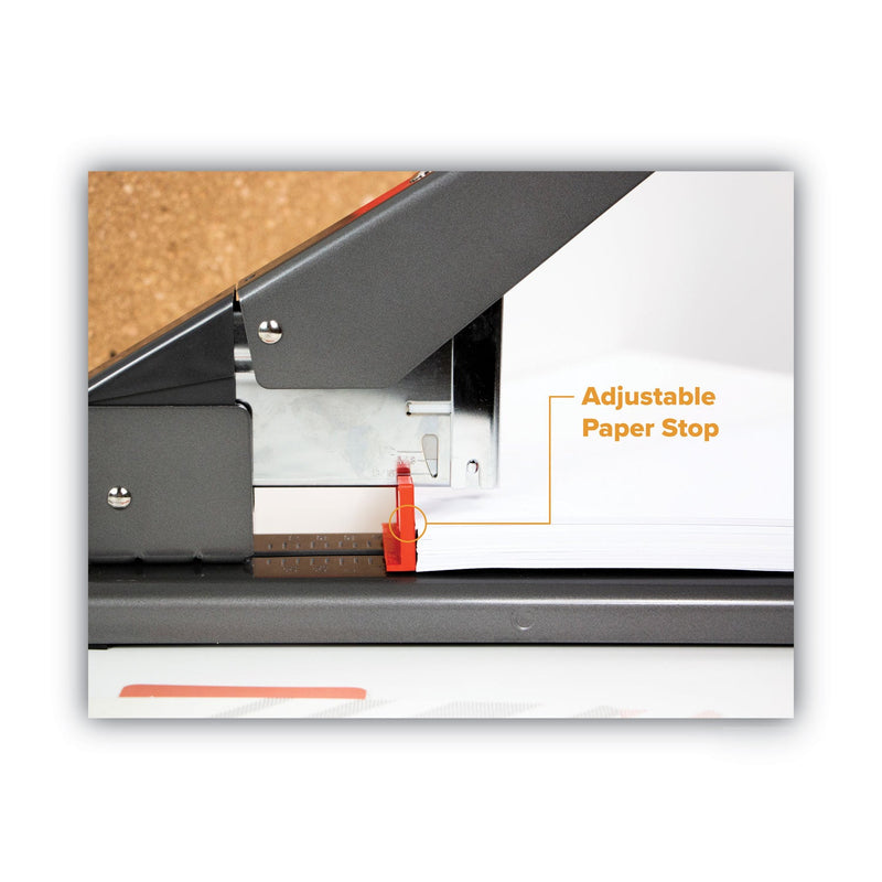 Bostitch Antimicrobial 215-Sheet Extra Heavy-Duty Stapler, 215-Sheet Capacity, Black