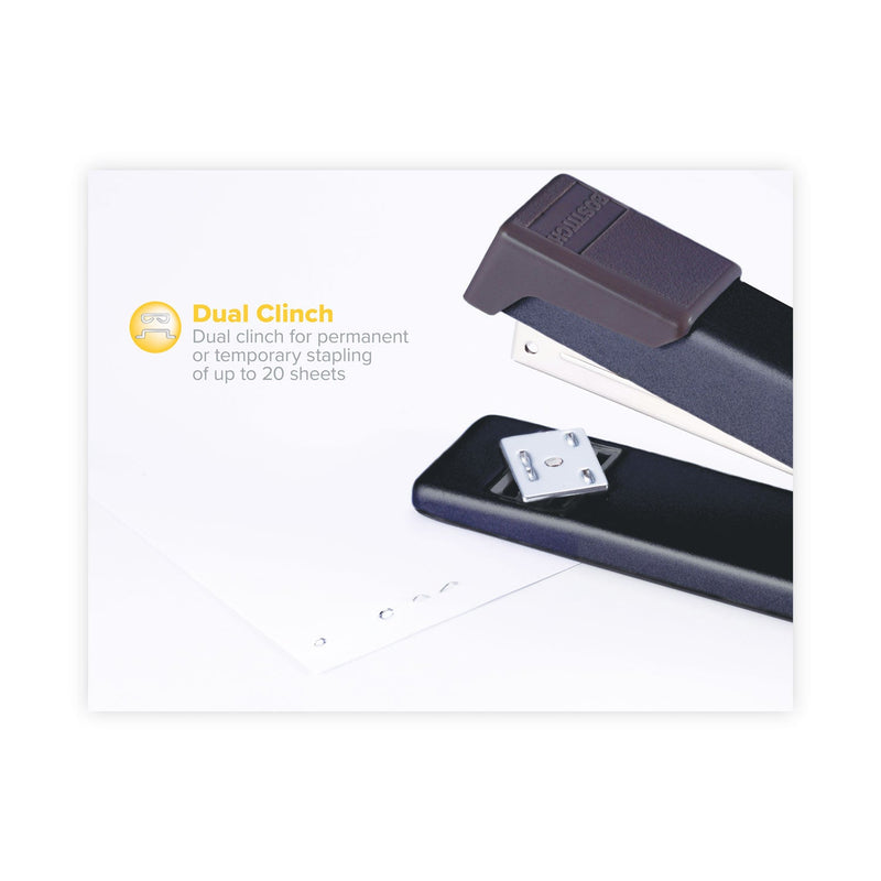 Bostitch Classic Metal Stapler, 20-Sheet Capacity, Black