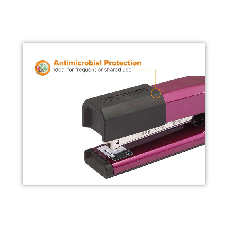 Bostitch Epic Stapler, 25-Sheet Capacity, Magenta