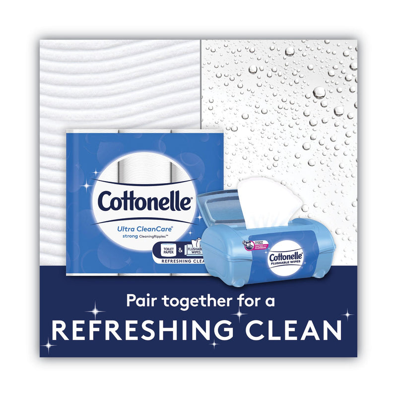 Cottonelle Fresh Care Flushable Cleansing Cloths, 3.75 x 5.5, White, 42/Pack