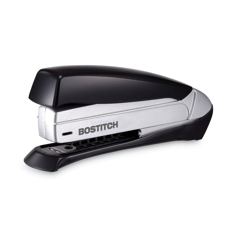 Bostitch Inspire Premium Spring-Powered Full-Strip Stapler, 20-Sheet Capacity, Black/Silver