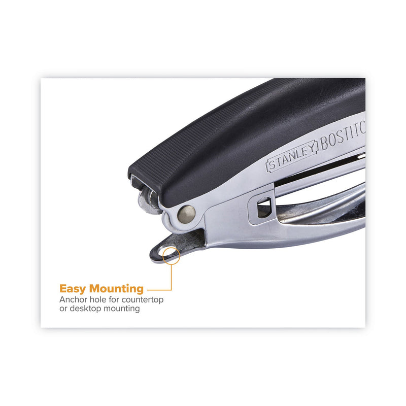 Bostitch Deluxe Hand-Held Stapler, 20-Sheet Capacity, Black