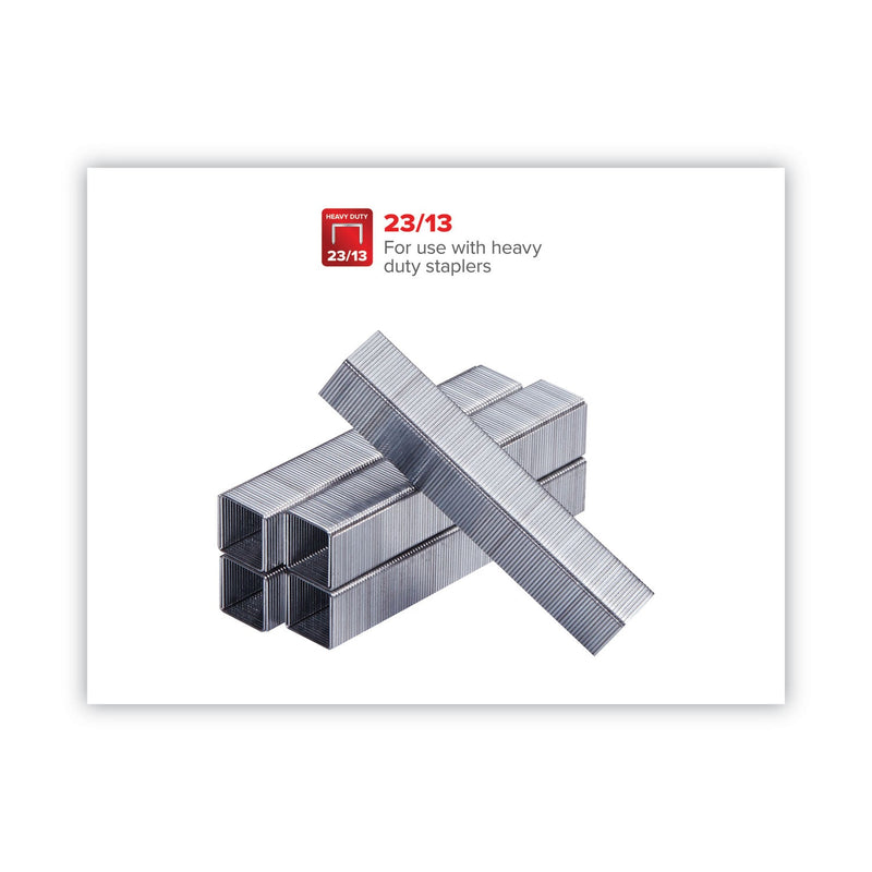 Bostitch Premium Heavy-Duty Staples, 0.5" Leg, 0.5" Crown, Steel, 1,000/Box