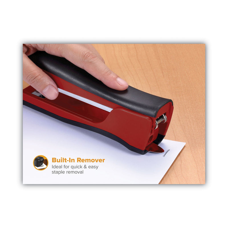Bostitch Dynamo Stapler, 20-Sheet Capacity, Red