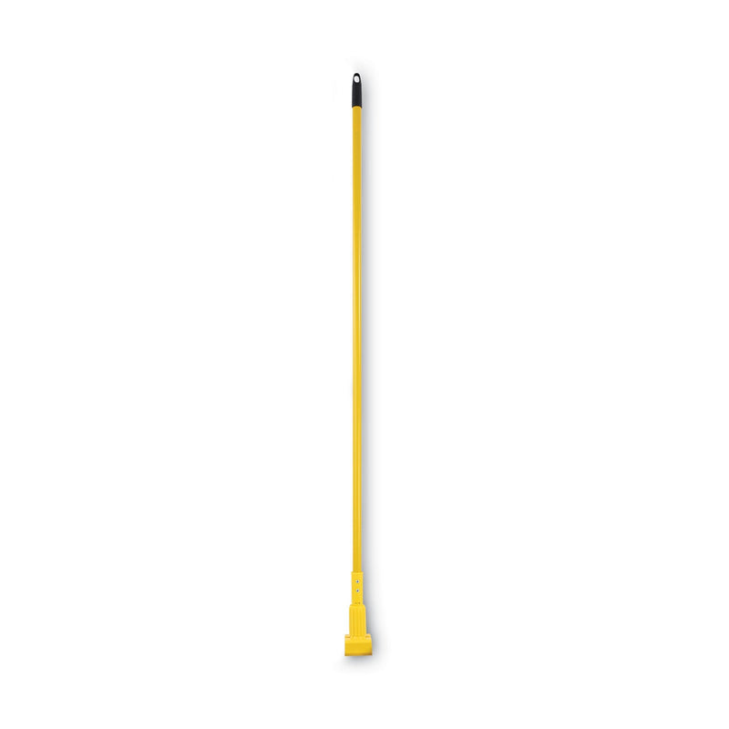 Boardwalk Plastic Jaws Mop Handle for 5 Wide Mop Heads, Aluminum, 1" dia x 60", Yellow