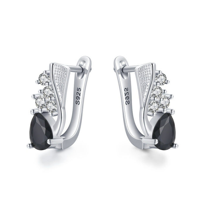 Korean Style Creative Drop-shaped Earrings Micro Rhinestone