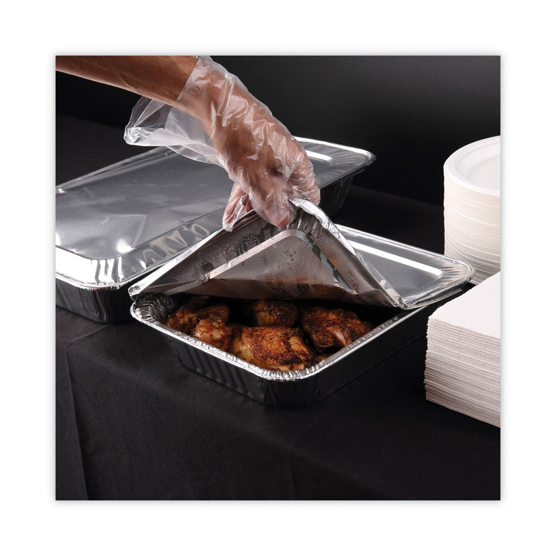 Boardwalk Aluminum Steam Table Pans, Half-Size Deep—128 oz., 2.56" Deep, 10.38 x 12.75, 100/Carton